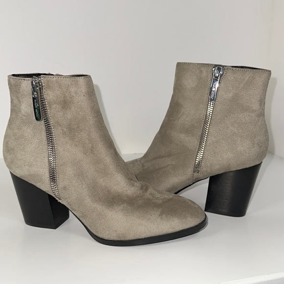 Nine West Shoes - Nine West Suede Grey Booties Size 8